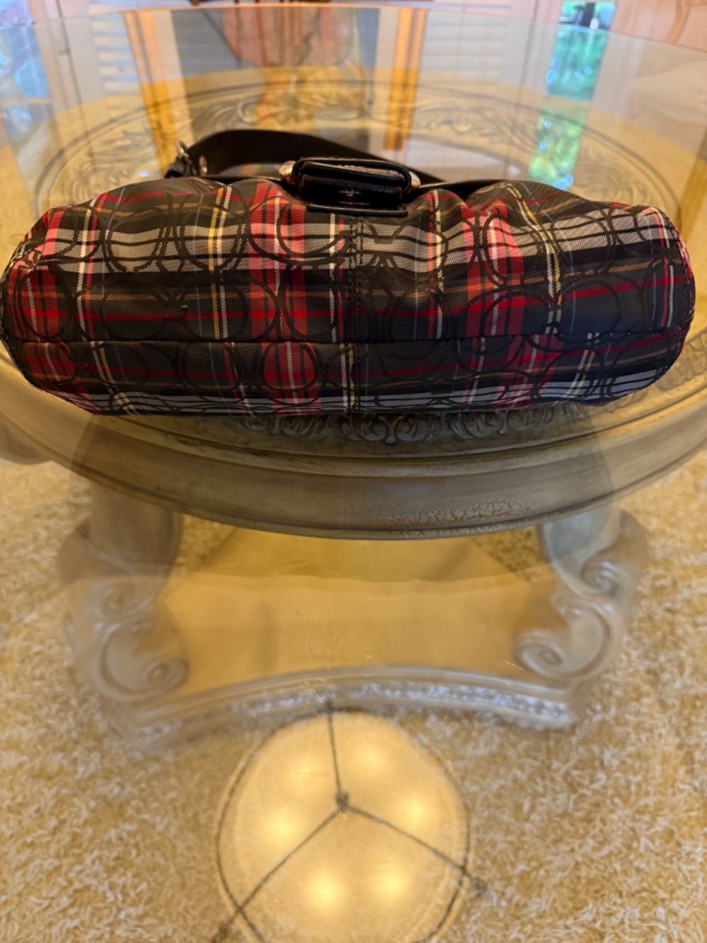 Coach Soho Tartan Plaid Signature C Shoulder Bag Double Hang Tags F15485 - Picture 5 of 13